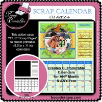 Printable Scrap Calendar by Boop Designs Printable Scrap Calendar by Boop Designs